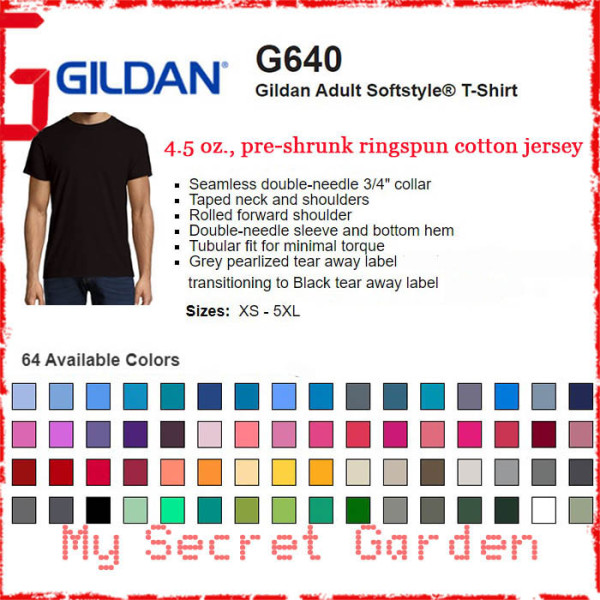 Gildan Softstyle G640 4.5 oz. Adult Men Jersey T Shirt (Special Order)